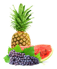 Image showing Colorful healthy fresh fruit