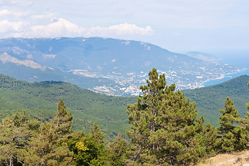 Image showing South part of Crimea peninsula, mountains Ai-Petri landscape. Uk