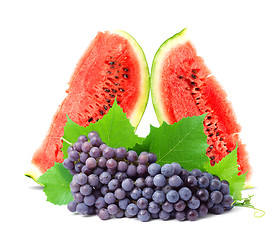 Image showing Colorful healthy fresh fruit