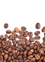 Image showing Brown roasted coffee beans