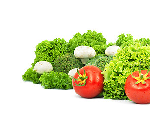 Image showing Assorted fresh vegetables