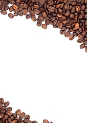 Image showing Brown roasted coffee beans