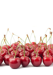 Image showing Red cherries