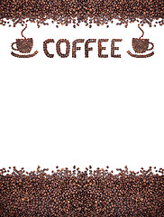 Image showing Brown roasted coffee beans