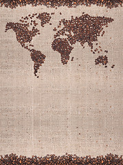 Image showing Coffee map 