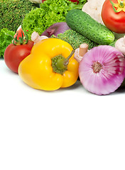 Image showing Assorted fresh vegetables