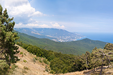 Image showing South part of Crimea peninsula, mountains Ai-Petri landscape. Uk