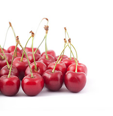 Image showing Red cherries