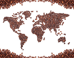 Image showing Coffee map