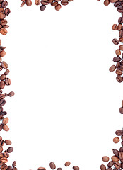 Image showing Brown roasted coffee beans