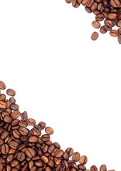 Image showing Brown roasted coffee beans