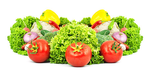 Image showing Assorted fresh vegetables