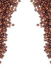 Image showing Brown roasted coffee beans