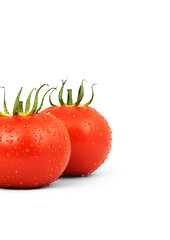 Image showing Two red tomatos 