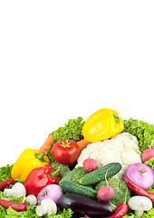 Image showing Assorted fresh vegetables