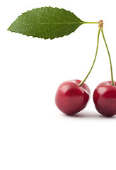 Image showing Red cherries