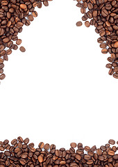 Image showing Brown roasted coffee beans