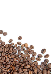 Image showing Brown roasted coffee beans