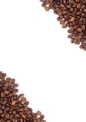 Image showing Brown roasted coffee beans