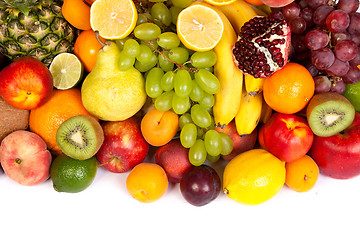 Image showing Huge group of fresh vegetables and fruits