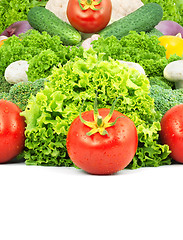 Image showing Assorted fresh vegetables