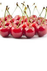 Image showing Red cherries