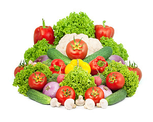 Image showing Assorted fresh vegetables