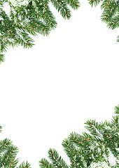 Image showing Christmas framework with snow