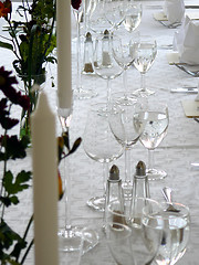 Image showing Dinner table