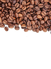 Image showing Brown roasted coffee beans