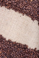 Image showing Brown roasted coffee beans.