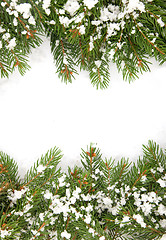 Image showing Christmas framework with snow