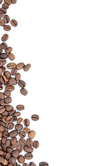 Image showing Brown roasted coffee beans