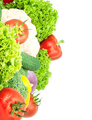 Image showing Assorted fresh vegetables