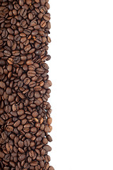 Image showing Brown roasted coffee beans