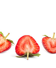 Image showing Cut strawberrie