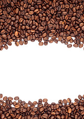 Image showing Brown roasted coffee beans