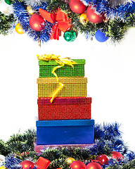 Image showing Christmas decoration and gift