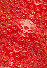 Image showing Detailed surface of strawberry