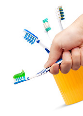 Image showing Toothbrush and toothpaste