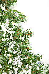 Image showing Christmas framework with snow