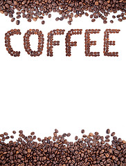 Image showing Brown roasted coffee beans