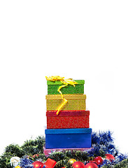 Image showing Christmas decoration and gift