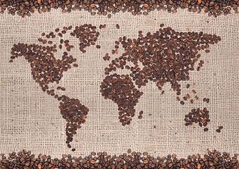 Image showing Coffee map