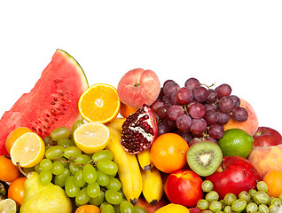 Image showing Huge group of fresh vegetables and fruits