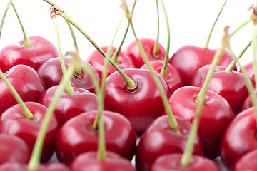 Image showing Red cherries