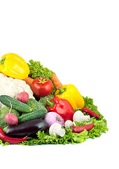 Image showing Assorted fresh vegetables