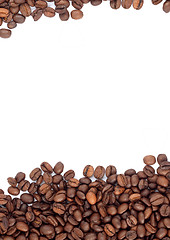 Image showing Brown roasted coffee beans