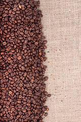 Image showing Brown roasted coffee beans