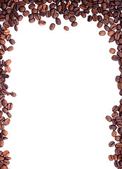 Image showing Brown roasted coffee beans